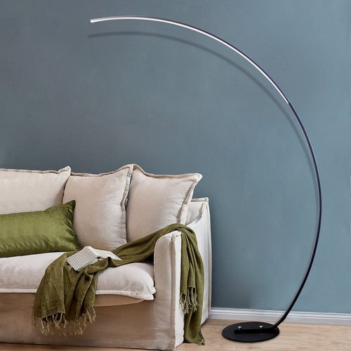 RGBW Curve LED Floor Lamp with Remote Control, 21 W
