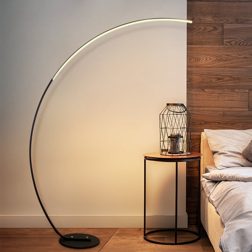 RGBW Curve LED Floor Lamp with Remote Control, 21 W